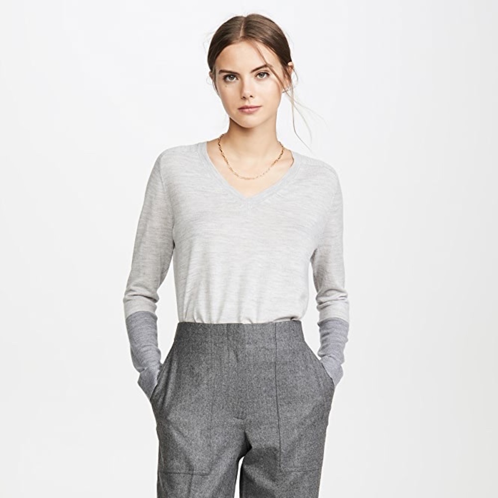 Club Monaco Light Gray Zaydie Sweater - Picture 1 of 10